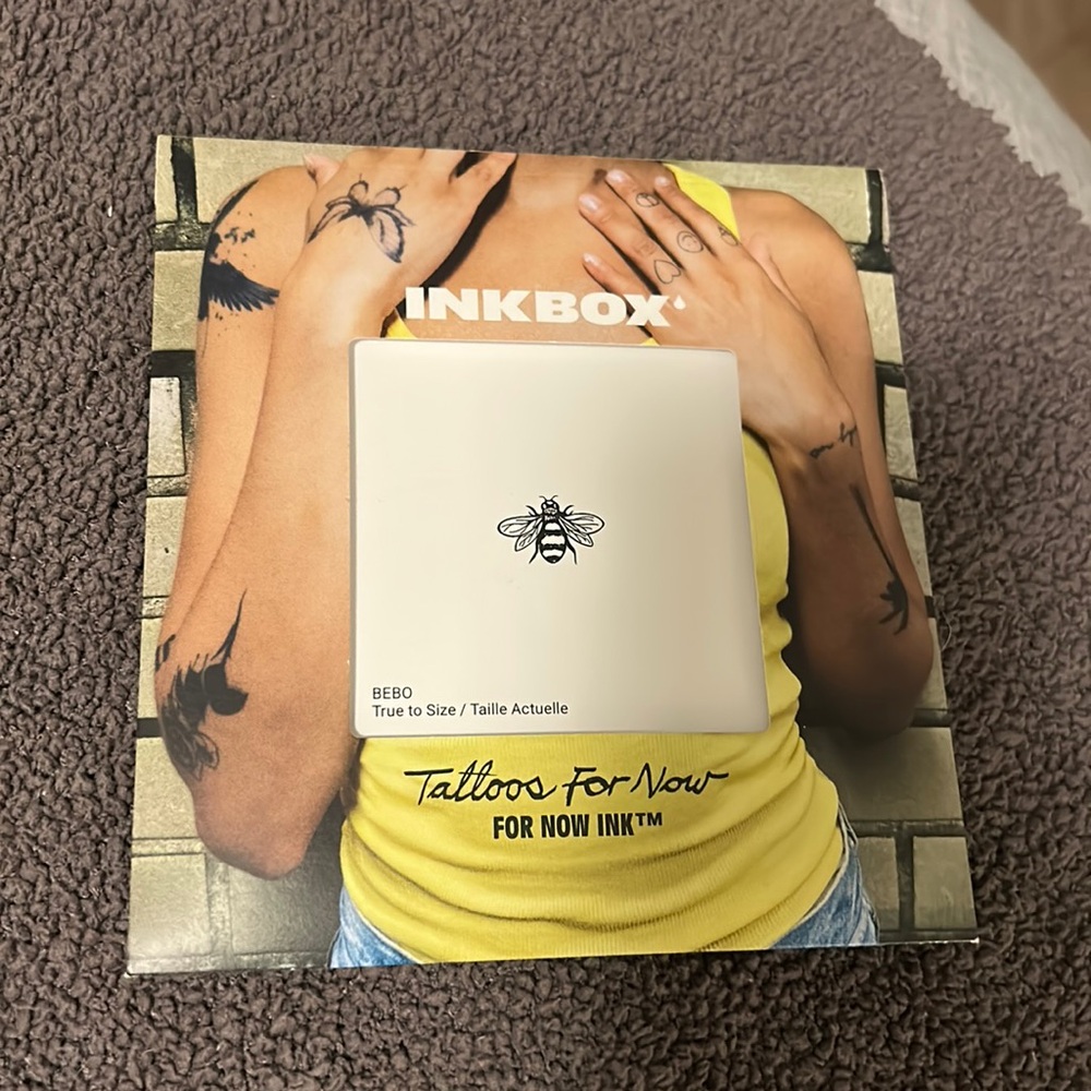 Inkbox temporary tattoo bumblebee